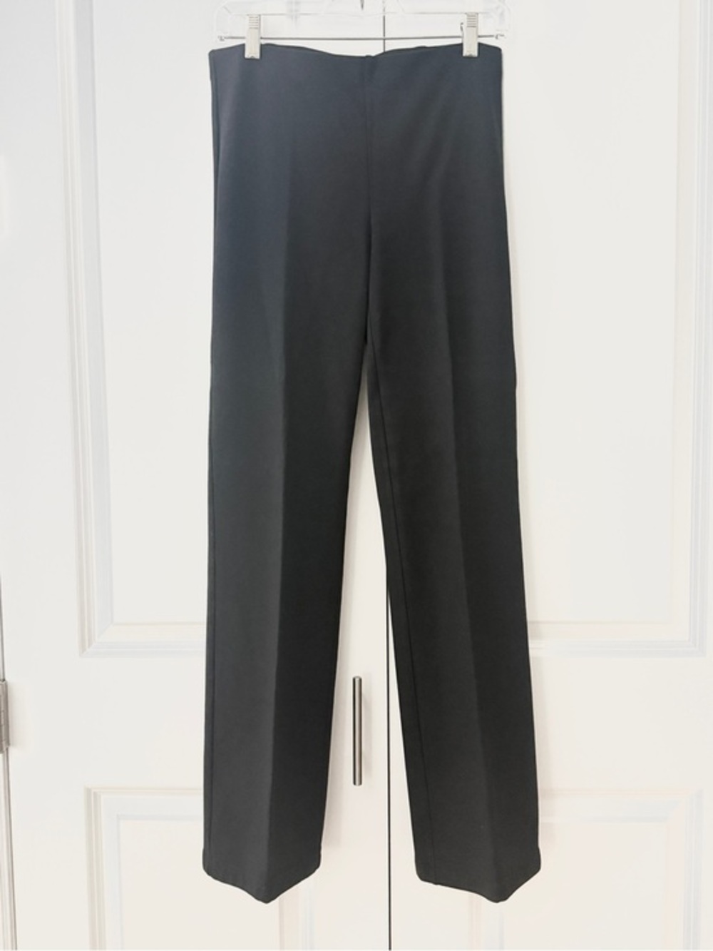 Eileen Fisher Black Stretch Pull On Pants Minimalist Lightweight Career XS